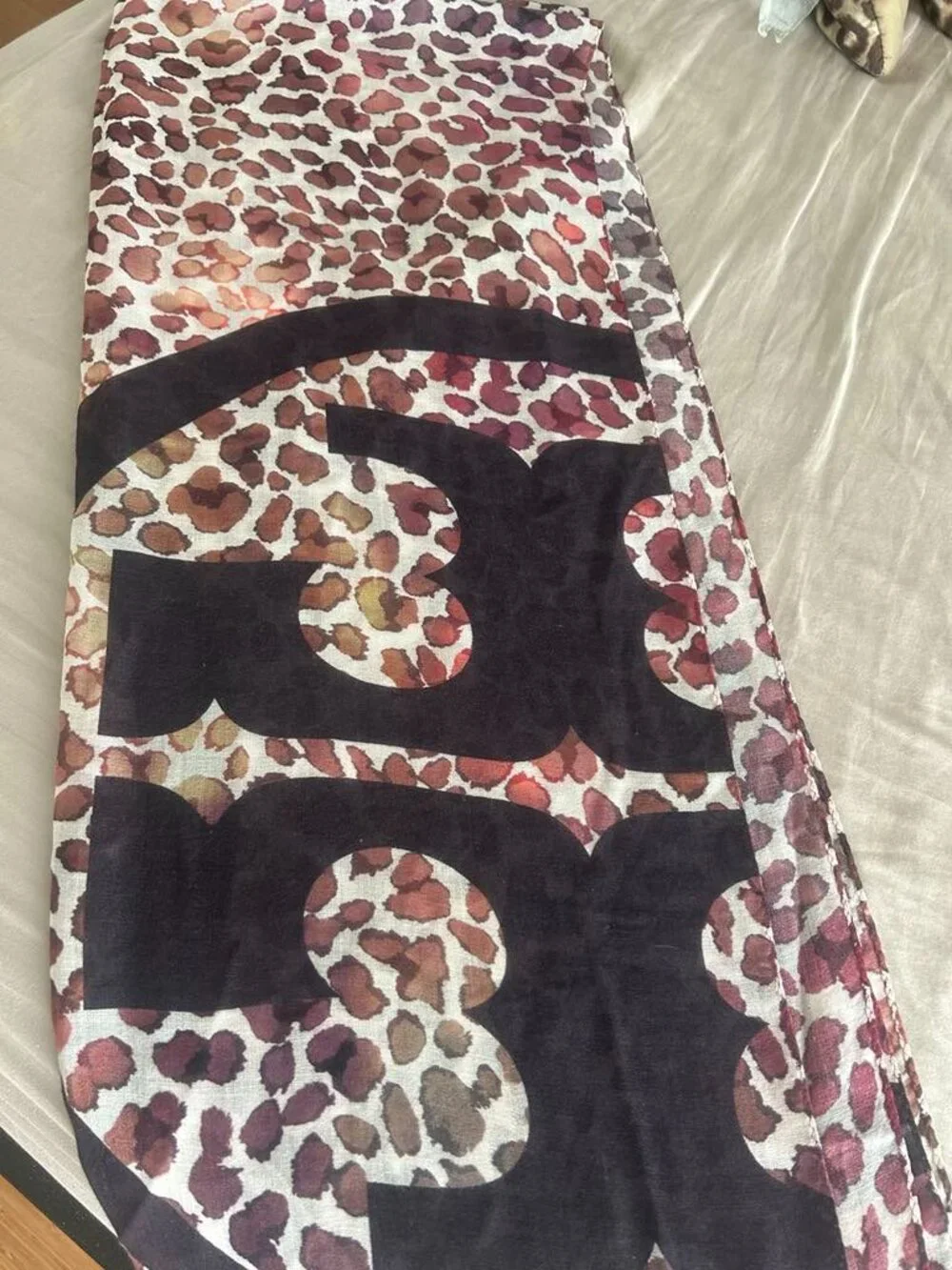 Tory Burch Leopard Print Authentic Scarf